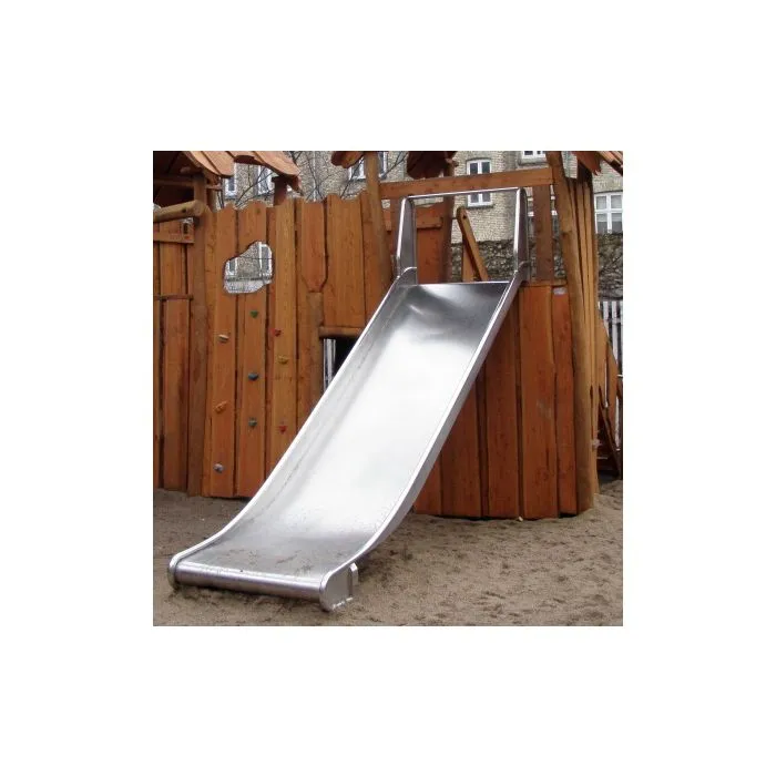 Glijbaan RVS voor speeltoestellen breed (platformhoogte 100cm)