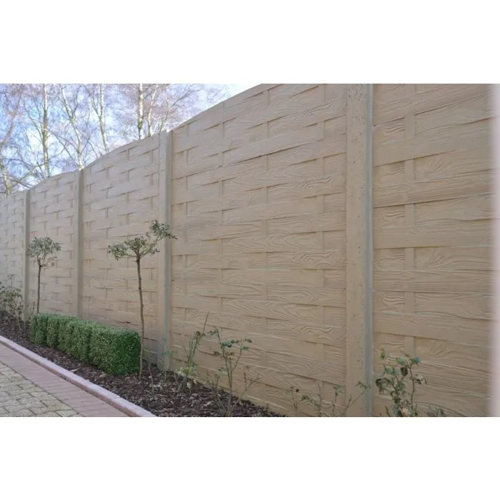 Betonschutting Weavestone enkelzijdig 200x193cm