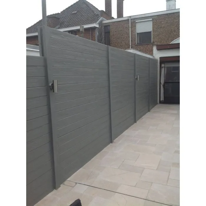 Betonschutting Wood texture enkelzijdig 200x231cm