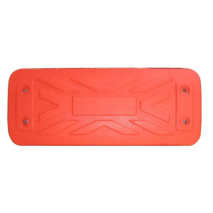 Rubberen schommel 45x16x4cm professioneel rood voor openbare speeltoestellen