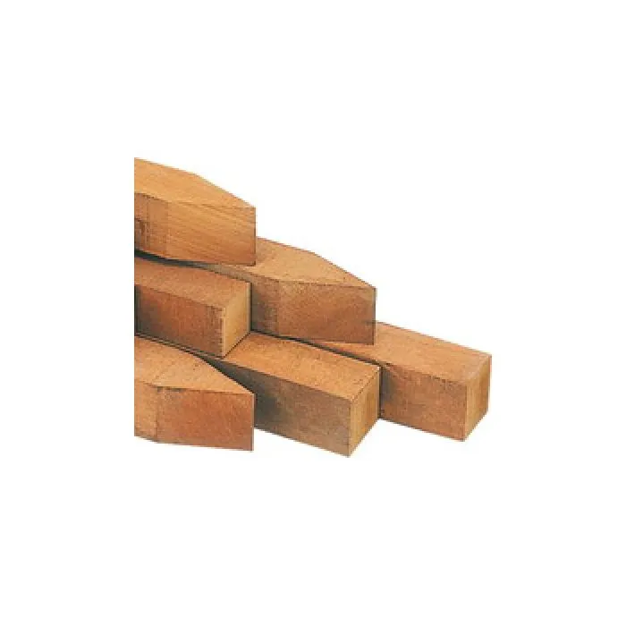 Hardhouten palen Azobe 7x7x300cm