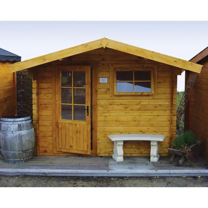 Houten tuinhuisje blokhut Ipswich 300x250cm