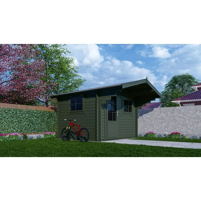 Houten tuinhuisje blokhut Ipswich 300x250cm