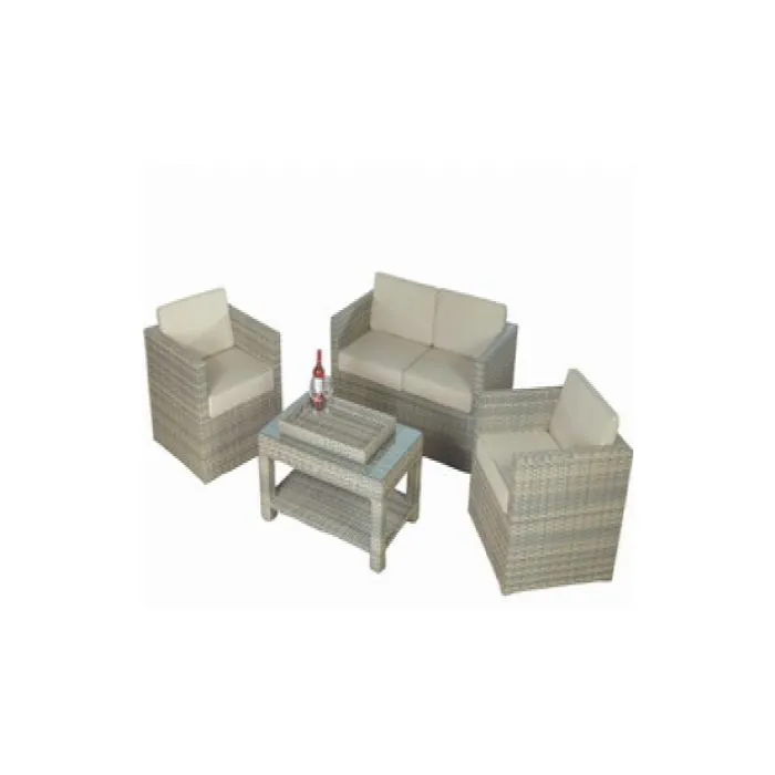 Loungeset tuinset wickerset Ambiente cappuccino