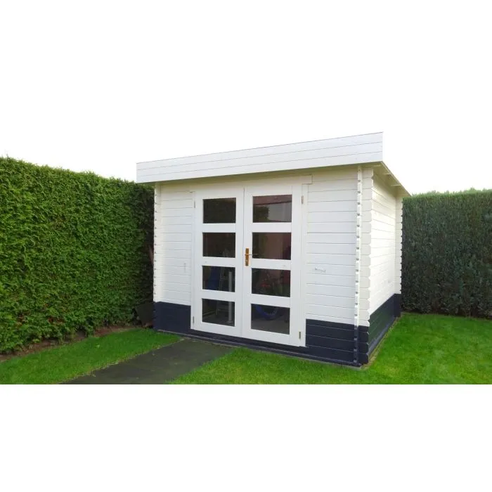 Houten tuinhuisje Modern platdak 300x250cm / 28mm