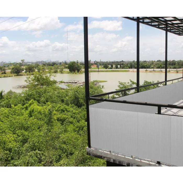 Tuinscherm tuinafscheiding balkonscherm kunststof PVC wit 1x5m