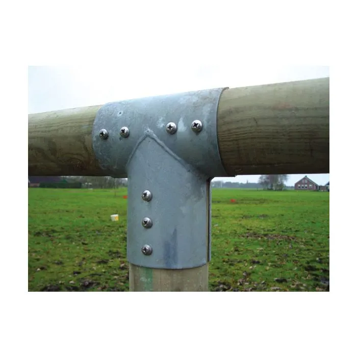 Verbinder rondhout palisadebeslag 3-weg ø12cm