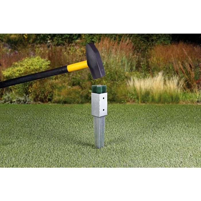 Paalhouders puntpaalhouders vuurverzinkt 91/900mm
