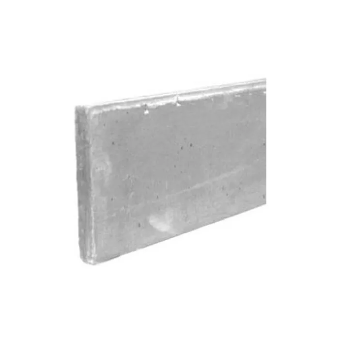 Betonplaat voor houten schutting in het grijs 184x22x3,4cm