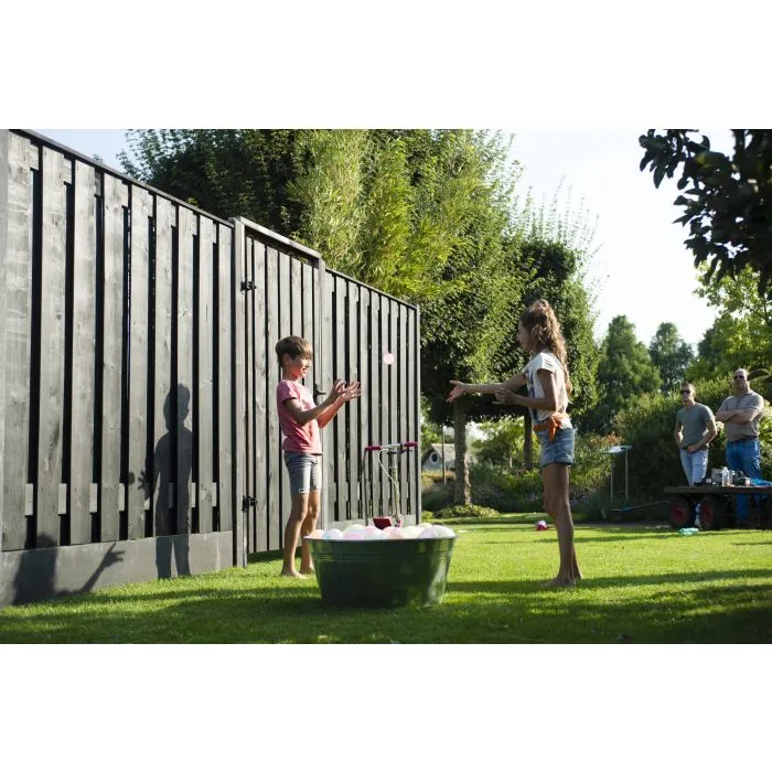 Hout beton schutting volledig antraciet 200x190cm (per set)