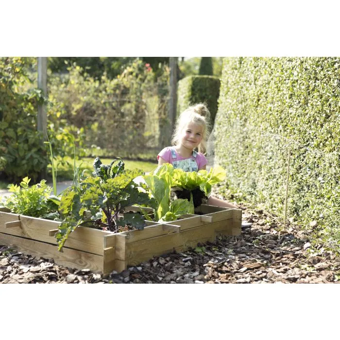 Plantenbak moestuinbak grenen 90x90x20cm