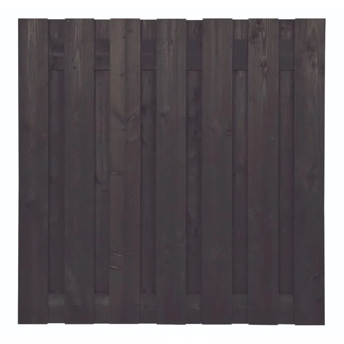 Zwarte schutting 180x180cm