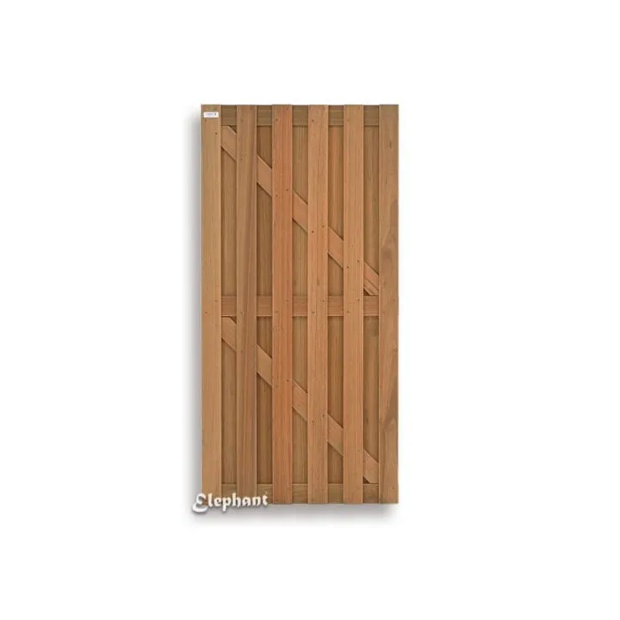 Poort tuinpoort hardhout 90x180cm