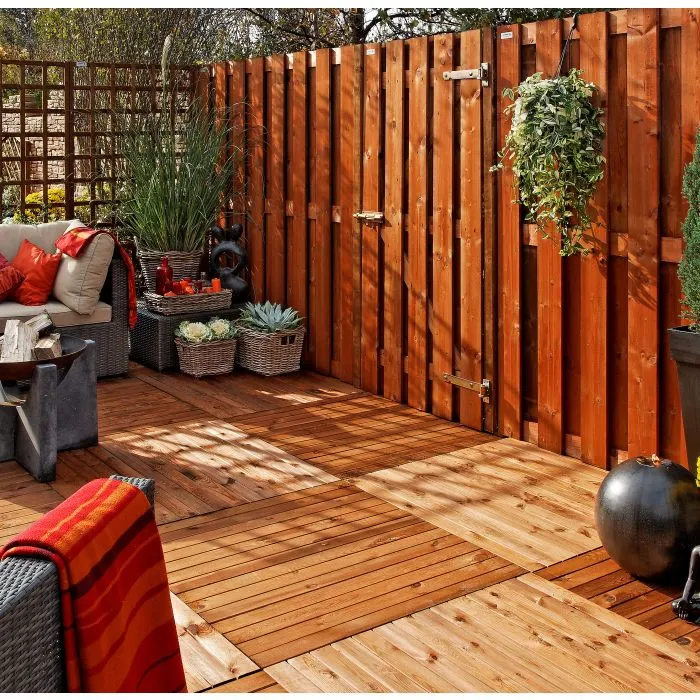 Vlondertegels 100x100cm hardhout Bangkirai