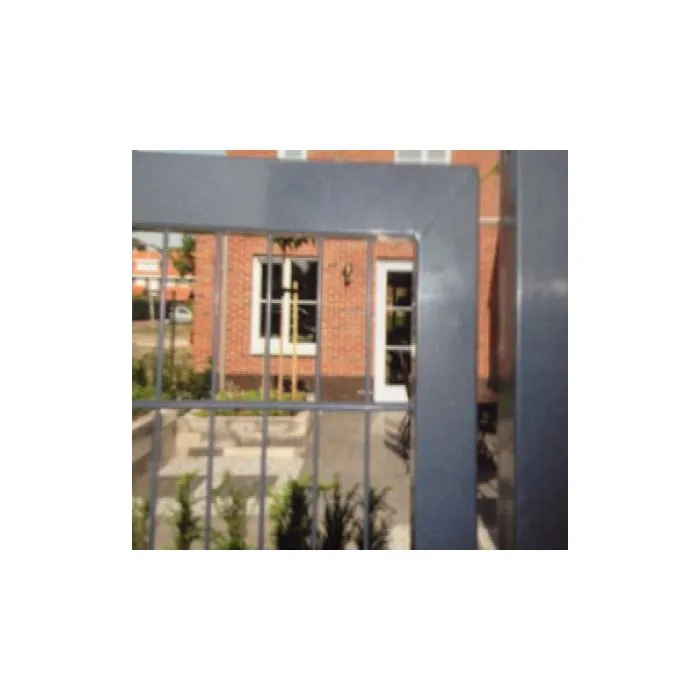 Tuinpoort dubbelstaafmatten gepoedercoat 203cm hoog en 100cm breed