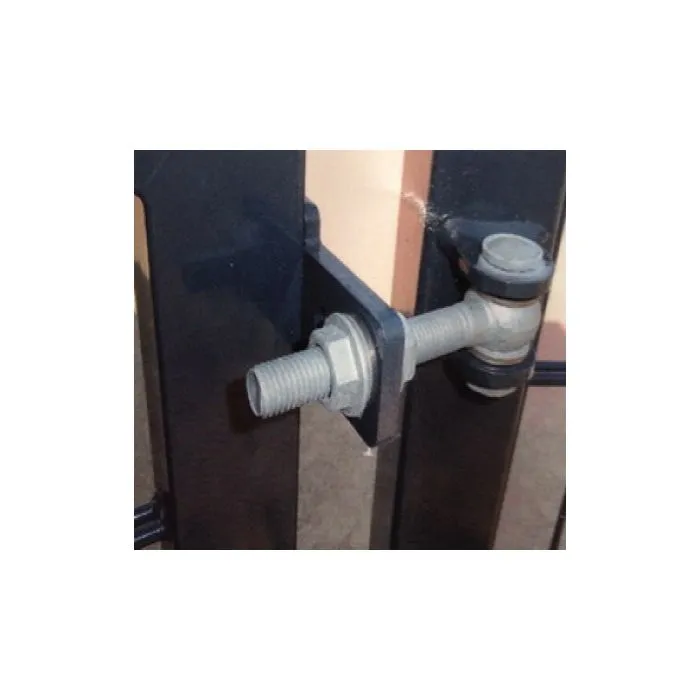 Tuinpoort dubbelstaafmatten gepoedercoat 203cm hoog en 100cm breed