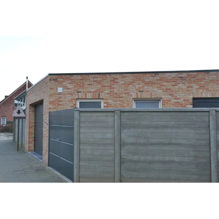 Betonschutting Wood texture enkelzijdig 200x231cm