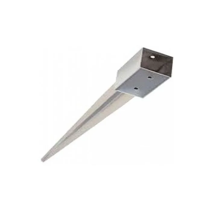 Paalhouder RVS voor tuinschermen 91/750mm