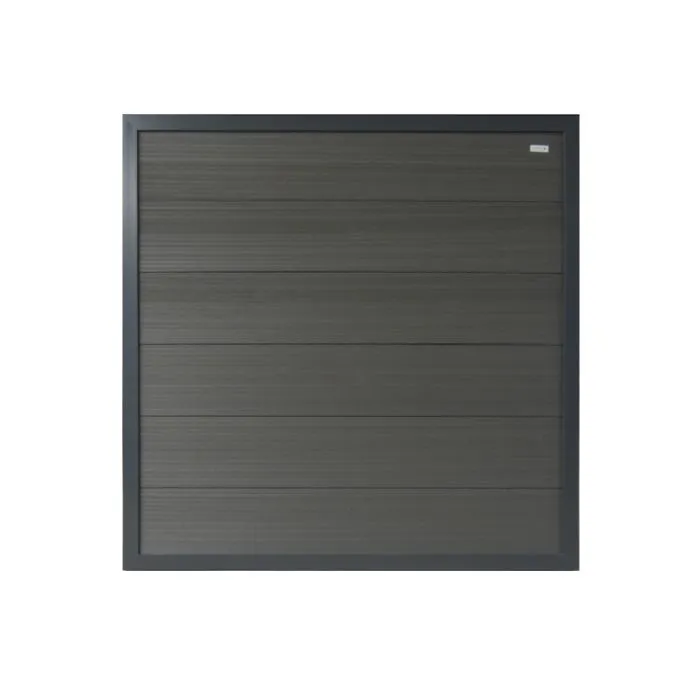 Tuinscherm antraciet schutting composiet 180x180cm