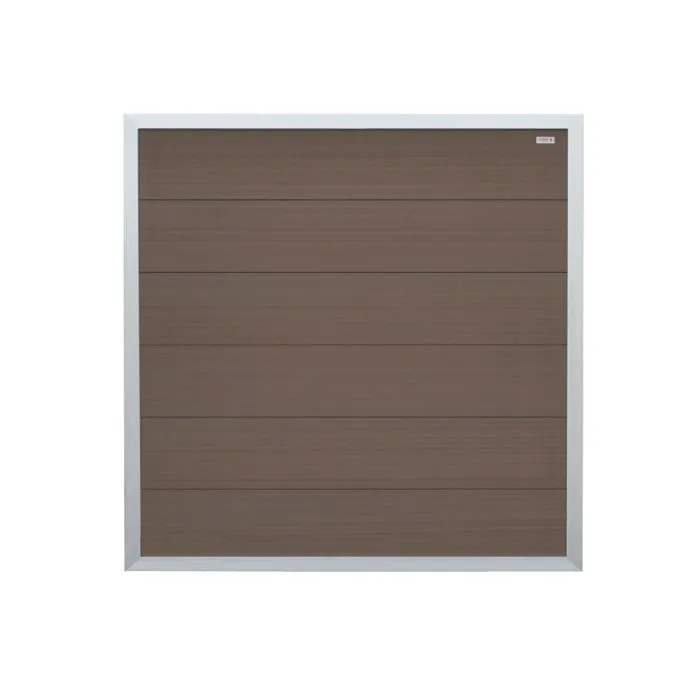 Tuinscherm antraciet schutting composiet 180x180cm