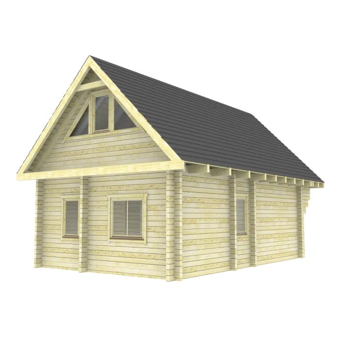 Houten huis blokhut lodge chalet Stavanger 5,20x7,80m (94mm)