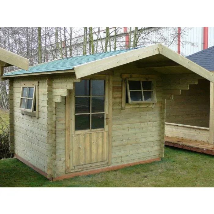 Houten tuinhuisje blokhut Ipswich 300x250cm