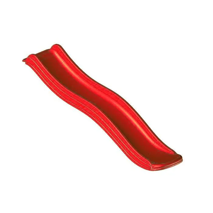 Glijbaan tuin rood 175cm voor houten speeltoestellen