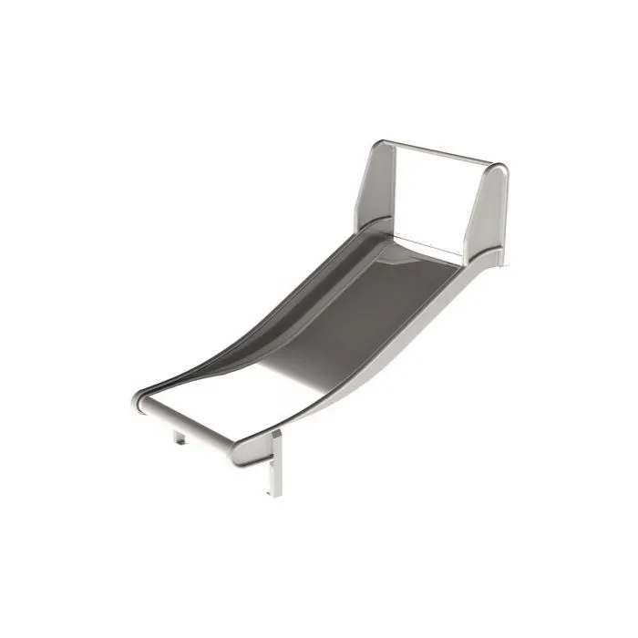 Glijbaan RVS voor speeltoestellen breed (platformhoogte 100cm)