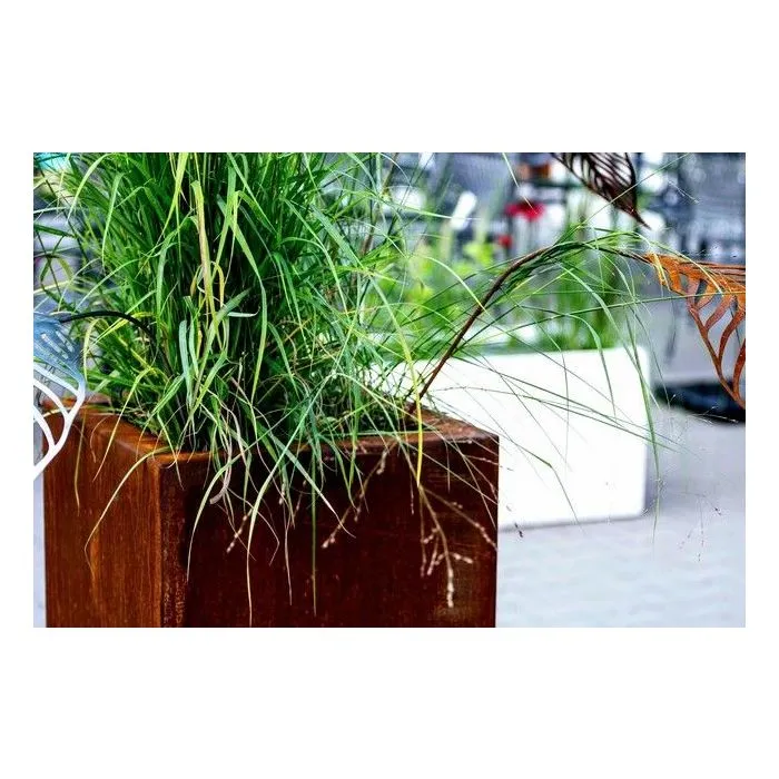Cortenstaal plantenbak bloembak pilaar 37x37x100cm