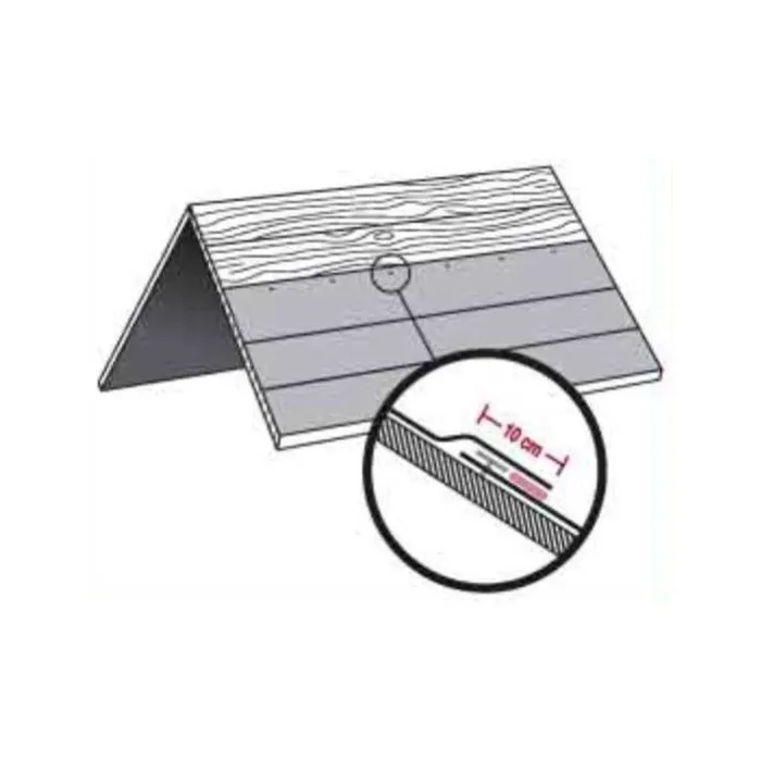 Dakrol grijs 10m2 voor tuinhuisje, blokhutten, carports