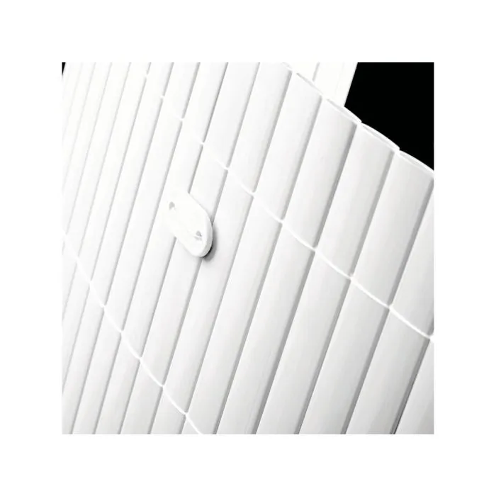 Tuinscherm tuinafscheiding balkonscherm kunststof PVC wit 1x5m
