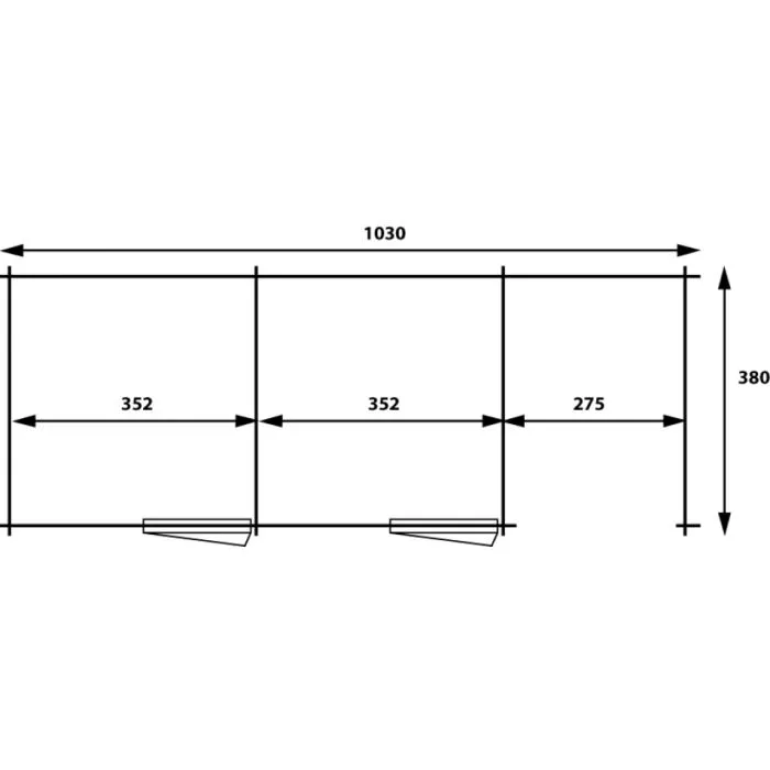 Paardenstal duo plus 10,30x3,80m