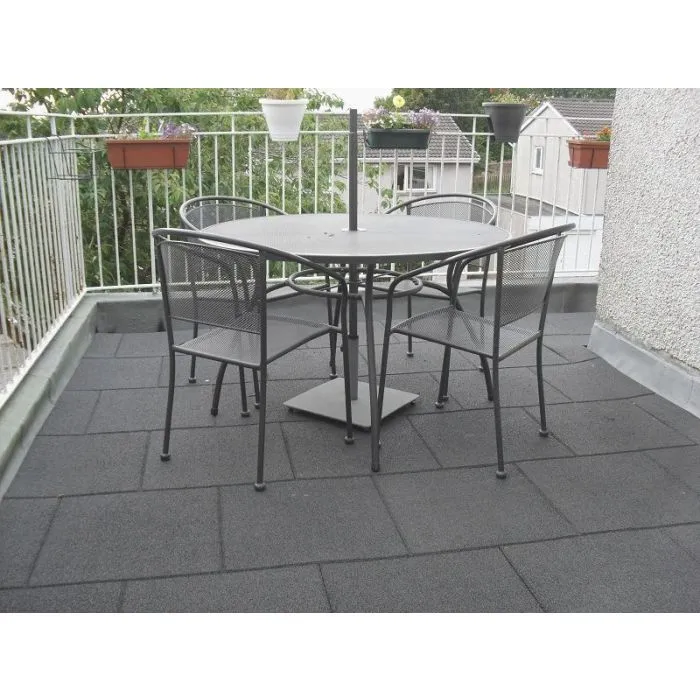Rubberen tegels groen 500x500x65mm prijs per m2