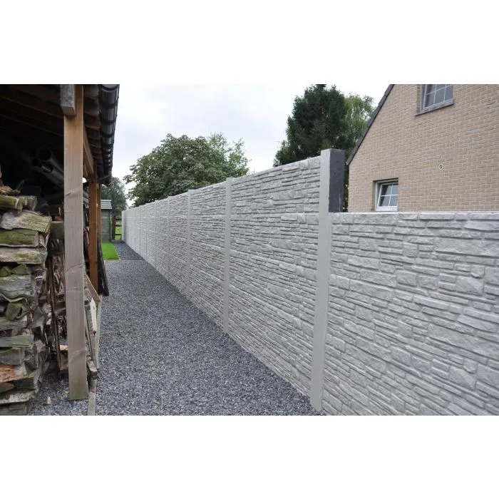 Beton schutting Rusticastone dubbelzijdig 200x200cm