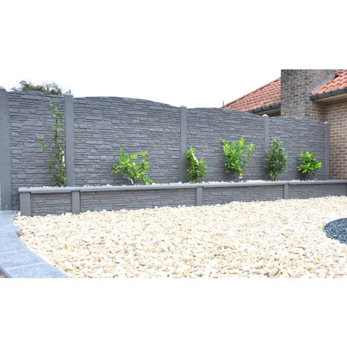 Beton schutting Rusticastone dubbelzijdig 200x200cm