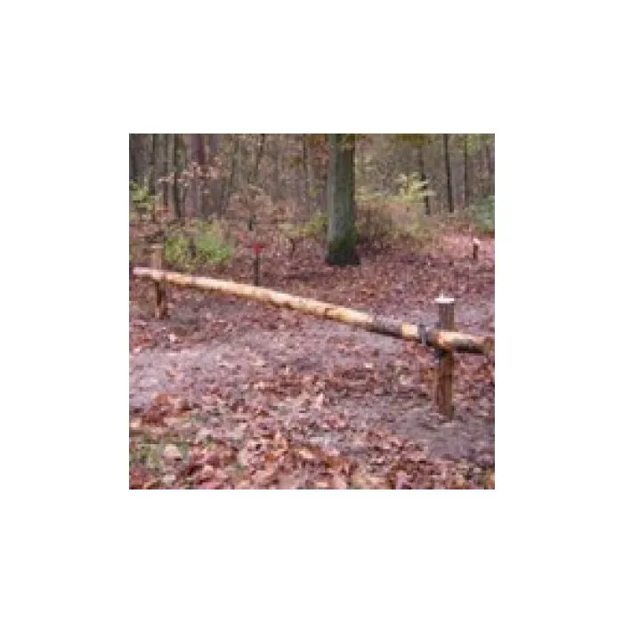 Slagboom ligger kastanjehout 400cm 