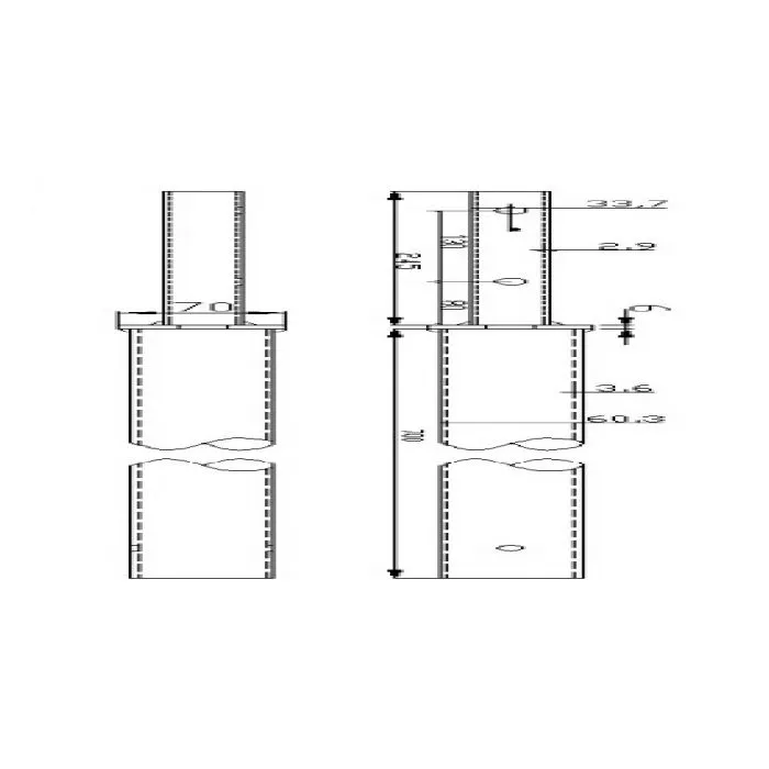 Paalhouder voor speeltoestellen ø60x950mm