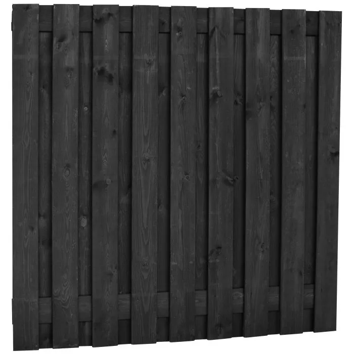 Hout beton schutting volledig antraciet  200x190cm (per set)
