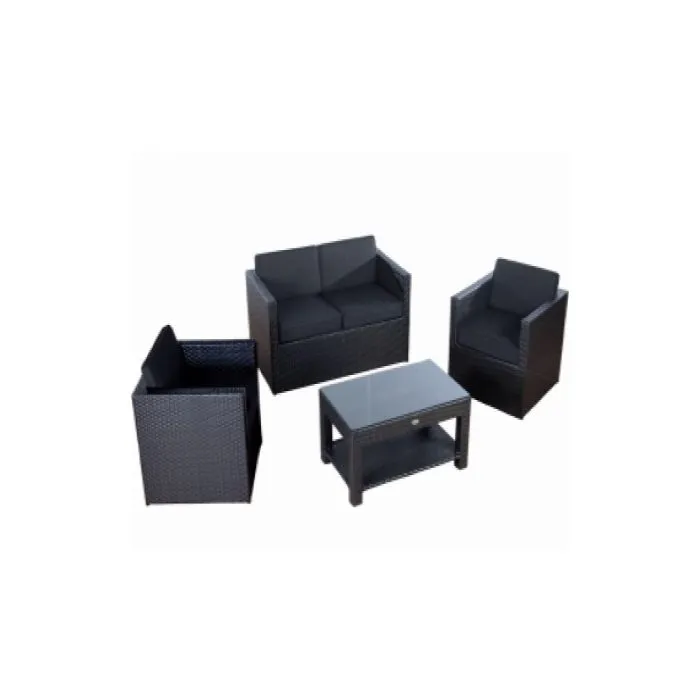 Loungeset tuinset wickerset Ambiente cappuccino