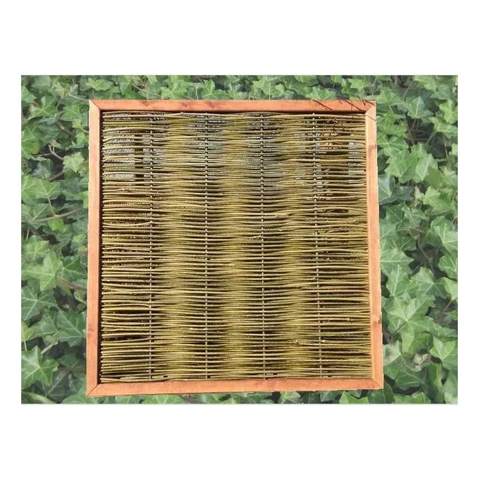 Wilgenscherm robuust op frame 180x180cm