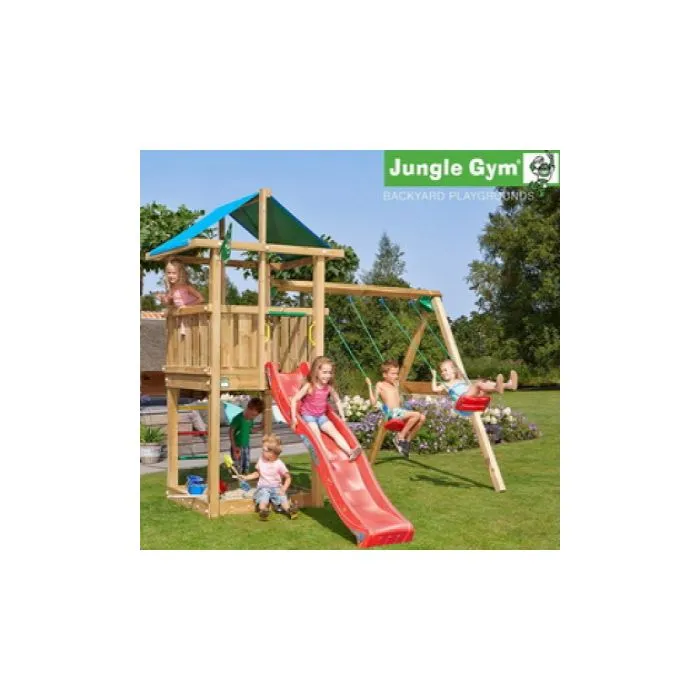 Houten speeltoestellen Jungle Swing aanbouwset swing module
