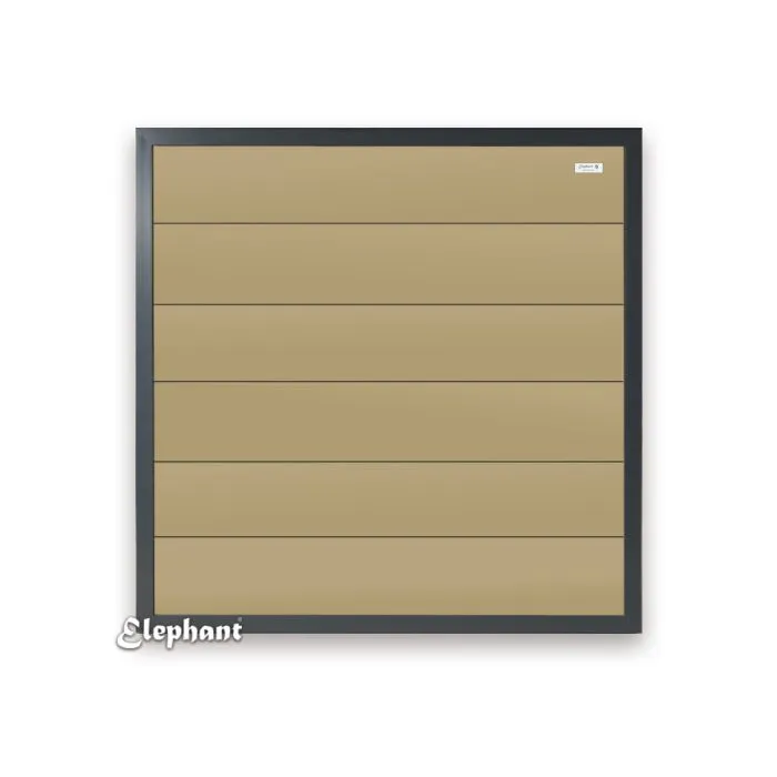 Tuinscherm antraciet schutting composiet 180x180cm