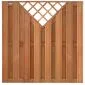 Schutting hardhout V-trellis tuinscherm 180x180cm