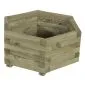 Bloembak plantenbak hout zeskant 50cm grenen