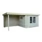 Houten tuinhuisje blokhut Gatwick platdak 500x250cm