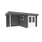 Houten tuinhuisje blokhut Gatwick platdak 500x250cm