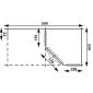 Houten tuinhuisje blokhut Windsor platdak 500x250cm