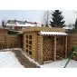 Houten tuinhuisje Modern platdak 300x250cm / 28mm