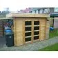Houten tuinhuisje Modern platdak 300x250cm / 28mm