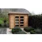 Houten tuinhuisje Modern platdak 300x250cm / 28mm
